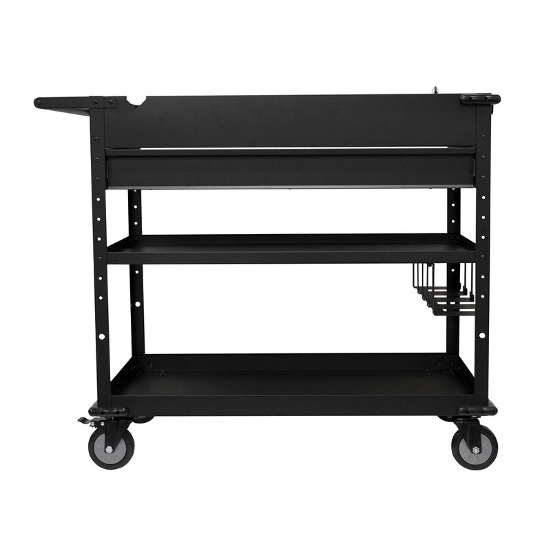 Montezuma MUC4039B | 40 in. Mobile Work Cart with Power Tool Holder
