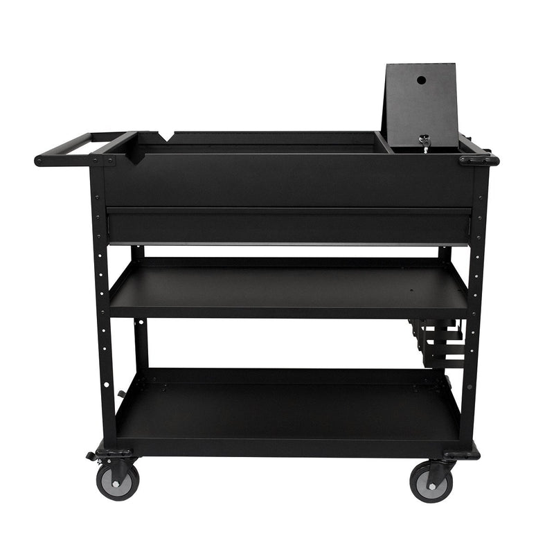 Montezuma MUC4039B | 40 in. Mobile Work Cart with Power Tool Holder