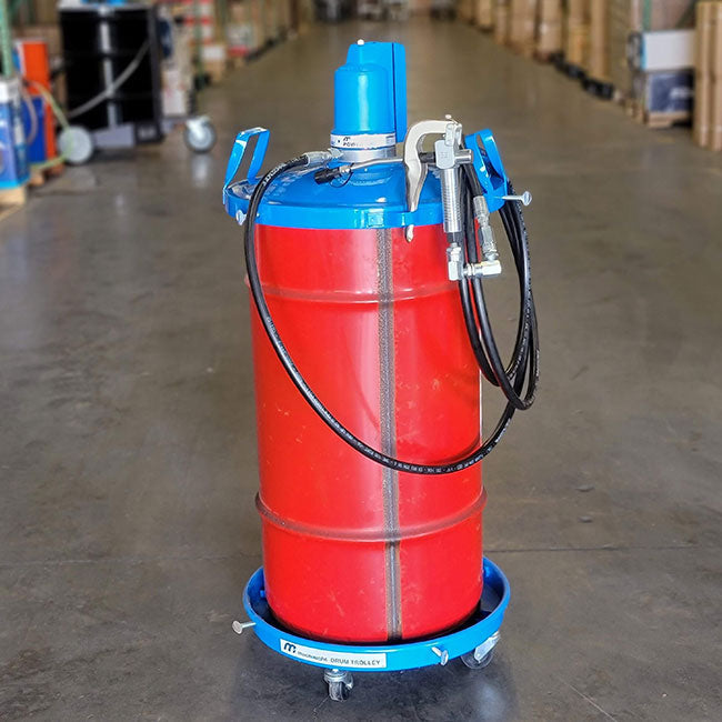 Pump Greasing Unit Macnaught USA Air Operated Pneumatic Grease Pump for 120lb/16Gal ...