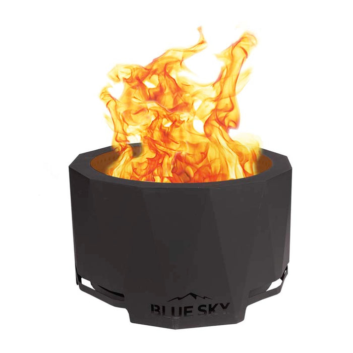 The Mammoth Smokeless Patio Fire Pit with Spark Screen and Lift