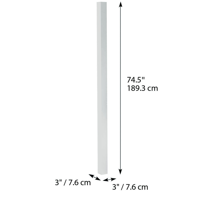 Dimensions of White Post Kit