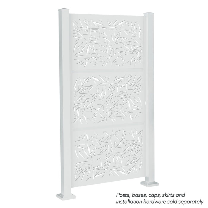 White Bamboo 6ft Privacy Screen