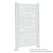 White Driftwood 6ft Privacy Screen