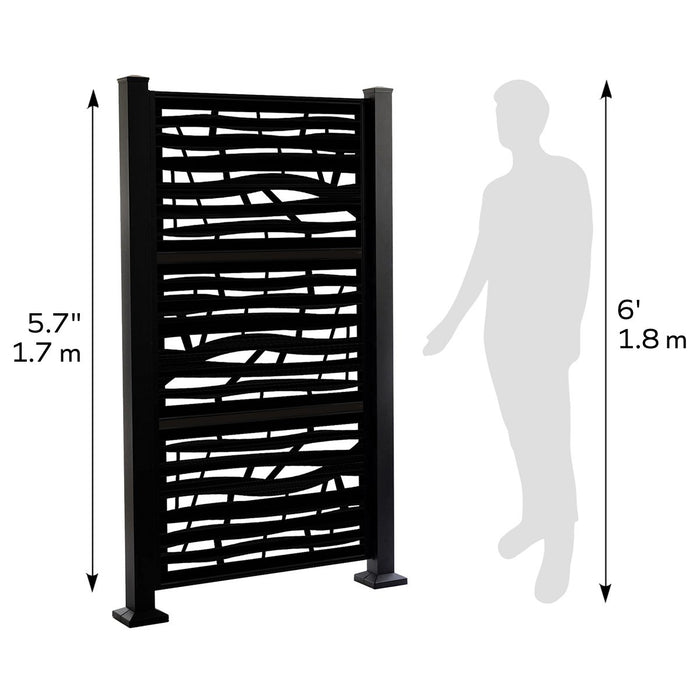6ft 3-Panel Privacy Screen