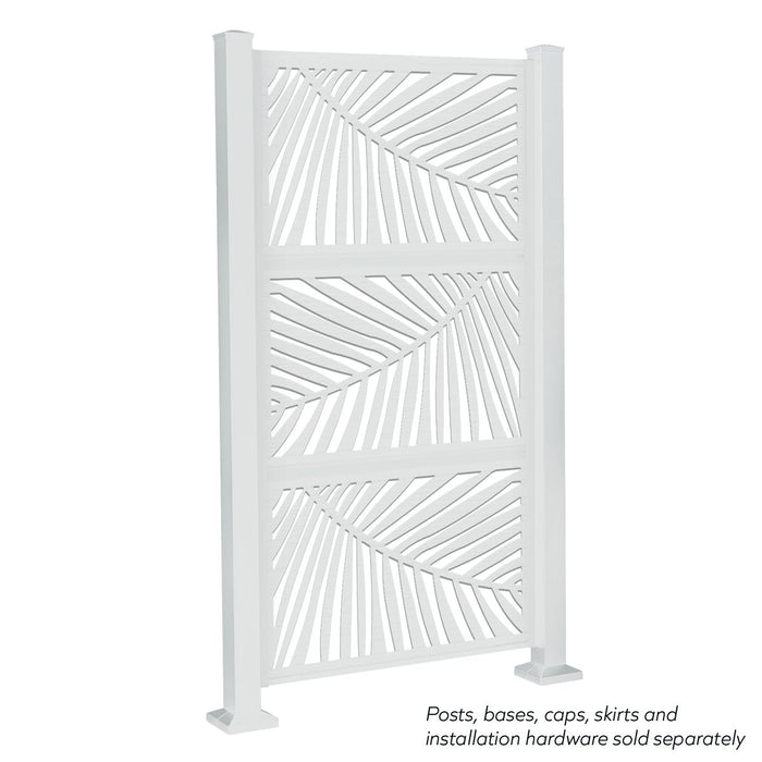 Mainstays 76 inchh Palm Metal Outdoor Privacy Screen