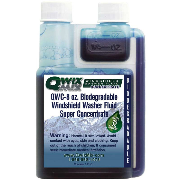 8 oz. QwikMix Biodegradable Windshield Washer Fluid Concentrate,