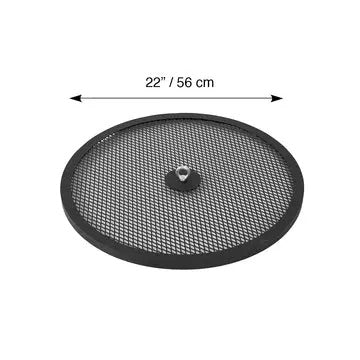 Round Flat Peak Spark Screen and Screen Lift for The Improved Peak Patio Fire Pit