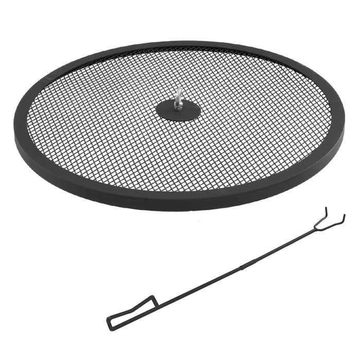 Spark Screen and Lift | Round Flat | Improved Mammoth Smokeless Patio Fire Pit