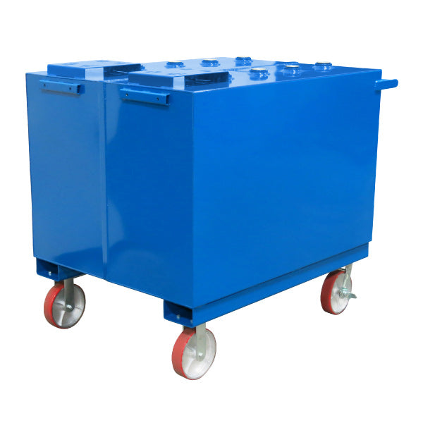 110 Gallon Each (2-Fluid) Steel Tank on Casters