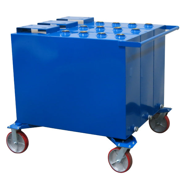 60 Gallon Each (3-Fluid) Steel Tank on Casters