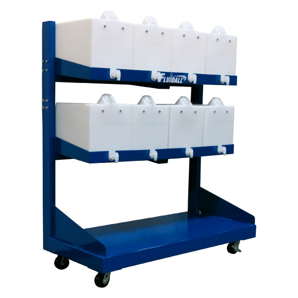 Fluid Storage Racks Organize Small Fluid Storage | 8 Mobile 15 Gal Rack Tanks | Proformance ...