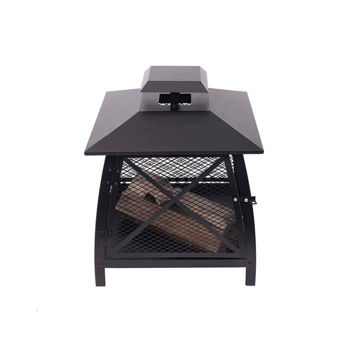 20" Square Wood Burning Fireplace with 360° View