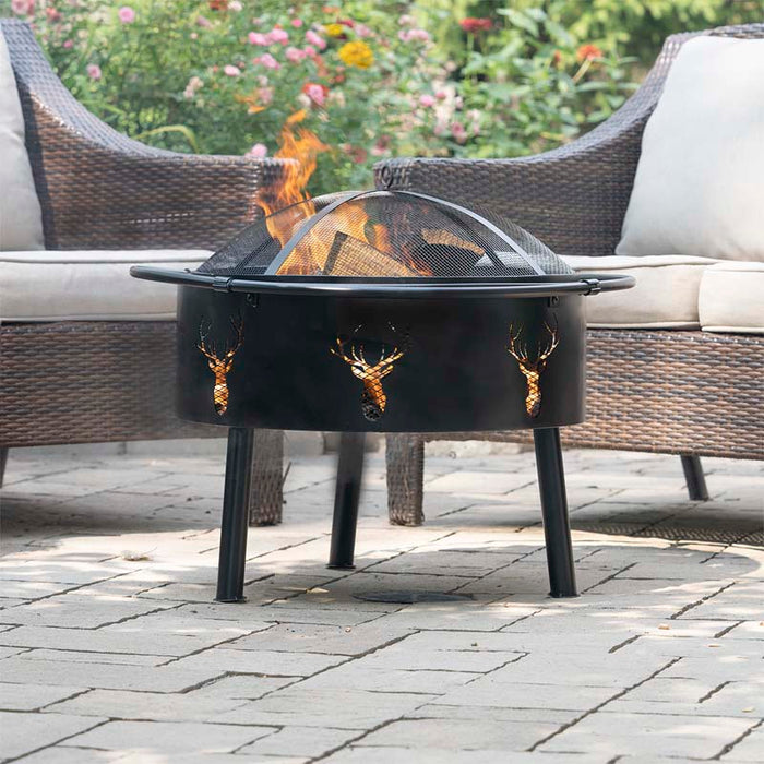 Blue Sky Outdoor Living WBFB29-MD | 29" Round Barrel Fire Pit