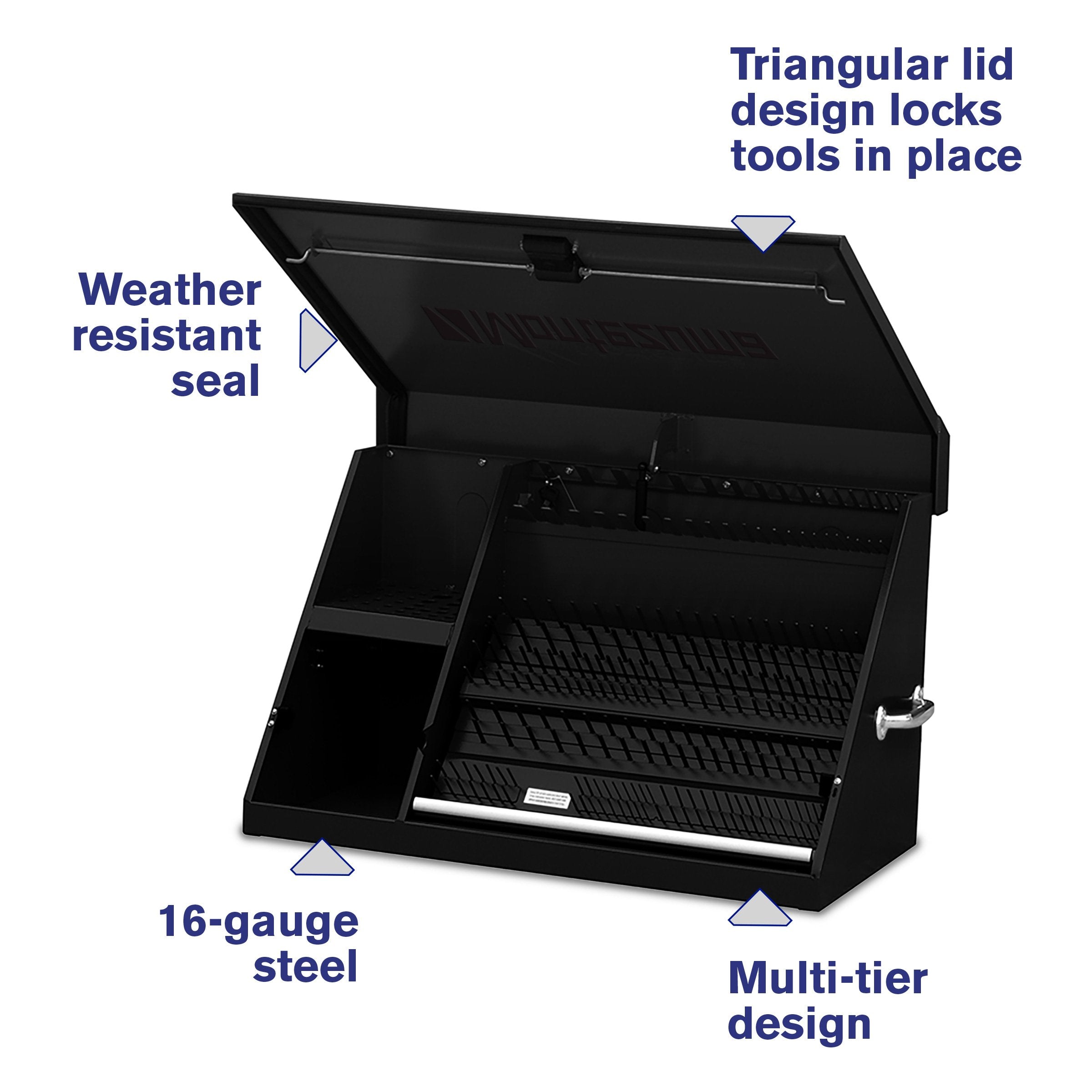 36 x 17 in. Steel Triangle® Toolbox XL450 – Montezuma