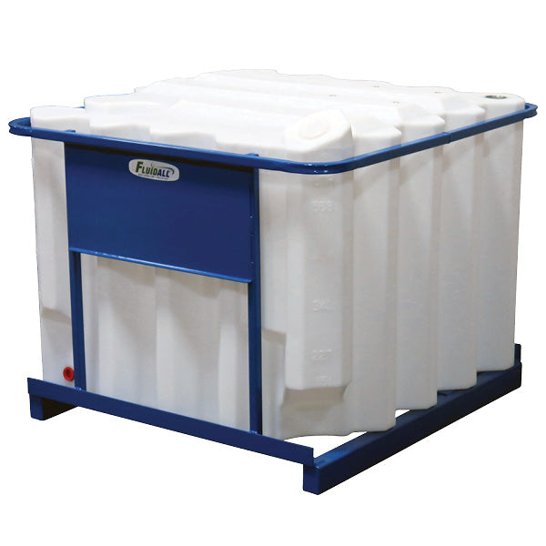 Caged Tank for oil or diesel exhaust fluid