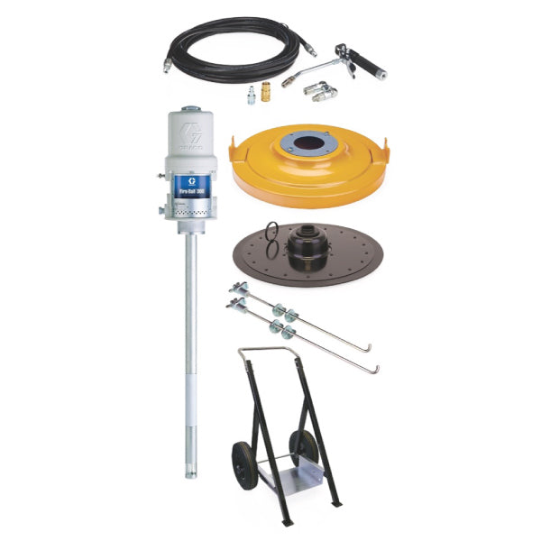 Graco 222245 | Fire-Ball 300 Series - 120 Lb 50:1 Grease Package (Heavy-Duty Cart, Pro-Shot)