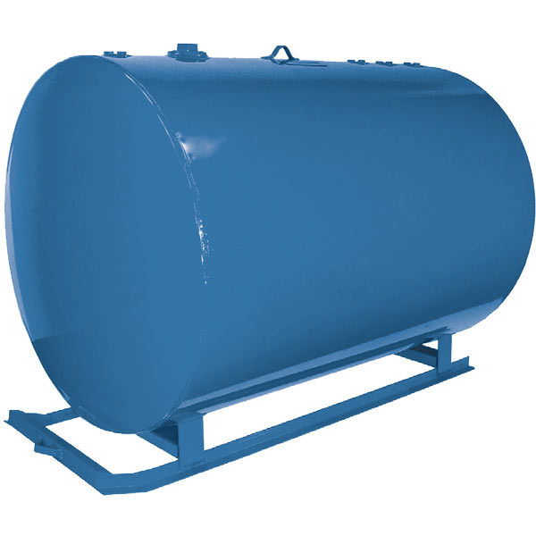 509 Gal Round Horizontal Skid Tank, Double Wall | Proformance Supply