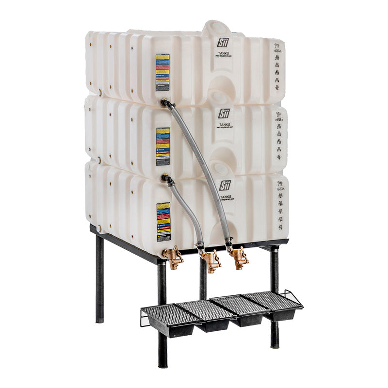 80/80/80 Gallon Cubetainer Gravity Feed System