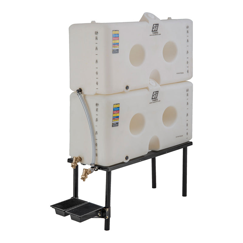 120/120 Gallon Slimtainer Gravity Feed System w/ Drip Tray