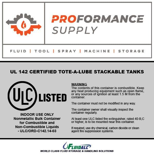 ULC Certified Stackable Tanks
