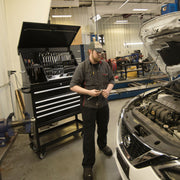 Montezuma portable triangle toolbox with utility cart